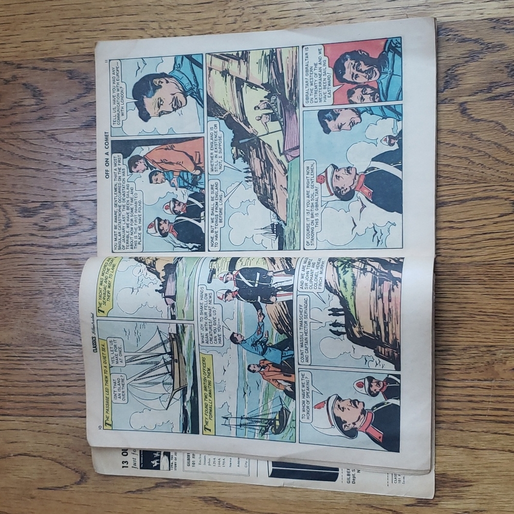 Vintage 60s Classics Illustrated No. 149 Off On A Comet Jules Verne Comic Book - Picture 4 of 16
